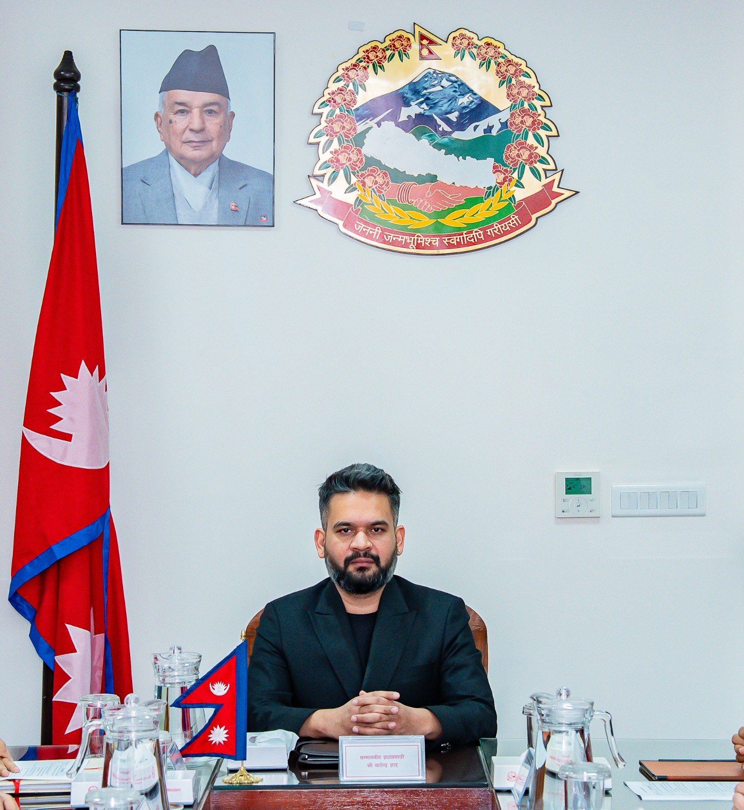 बजेट भाषण सुन्न संसद भवन पुगे प्रधानमन्त्री बालेन