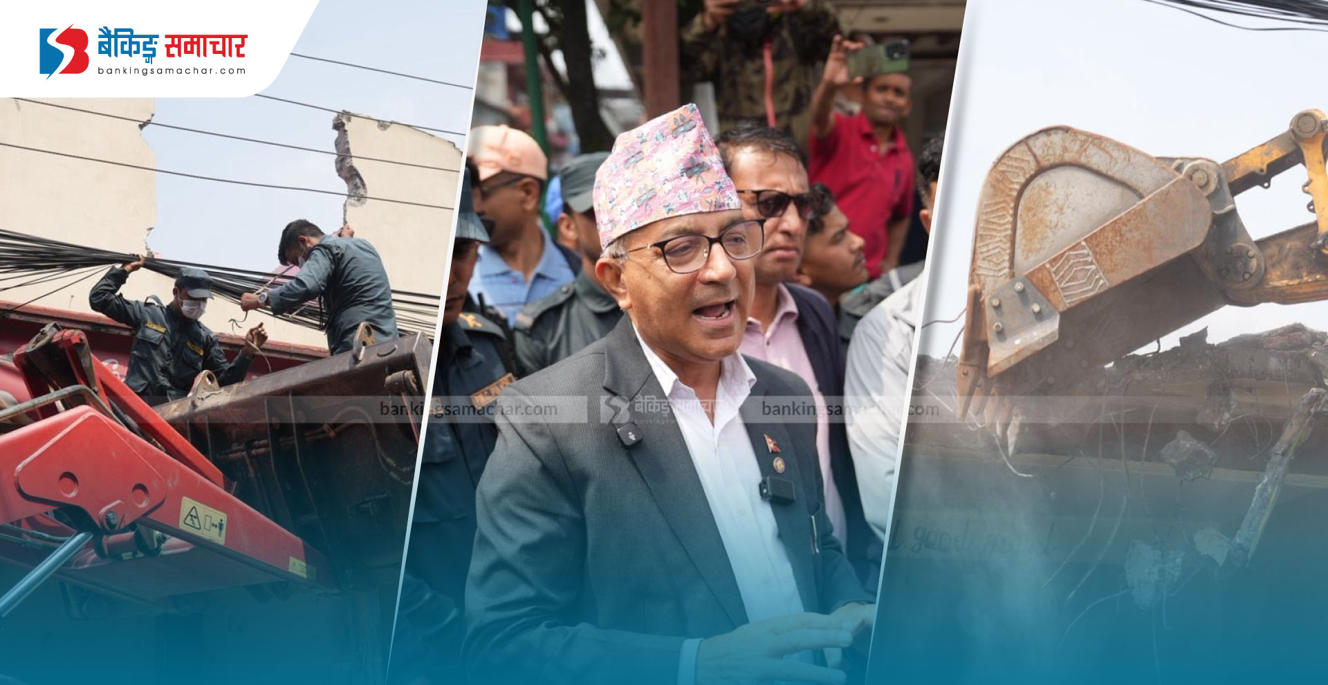 पोखरामा फिर्के खोला अतिक्रमण हटाउन महानगरको अपरेसन सुरु, मेयर आचार्य फिल्डमा